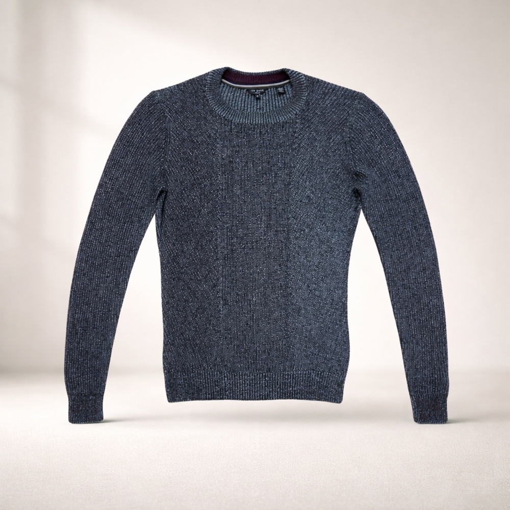 Ted Baker Men's Crewneck Sweater Size [M] – Cotton Blend, Textured